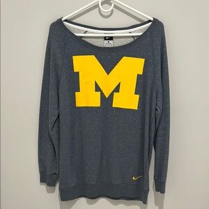 Nike Gray University of Michigan Sweatshirt